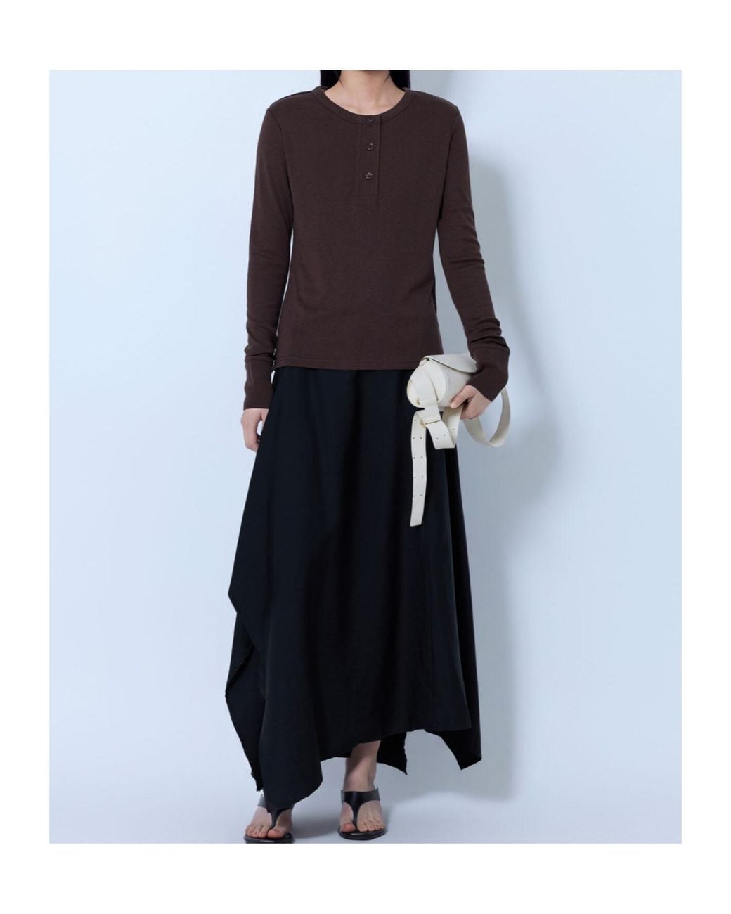 Studio Nicholson Blue Long-Sleeve Knit Top
