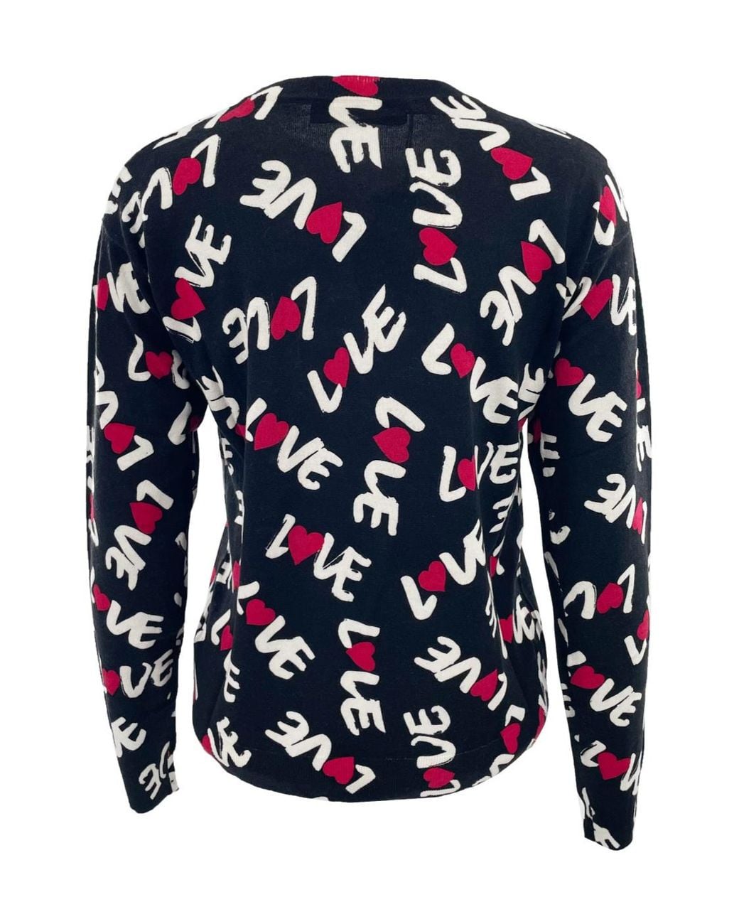 Moschino Blue Round-Collar And Long-Sleeved Sweater
