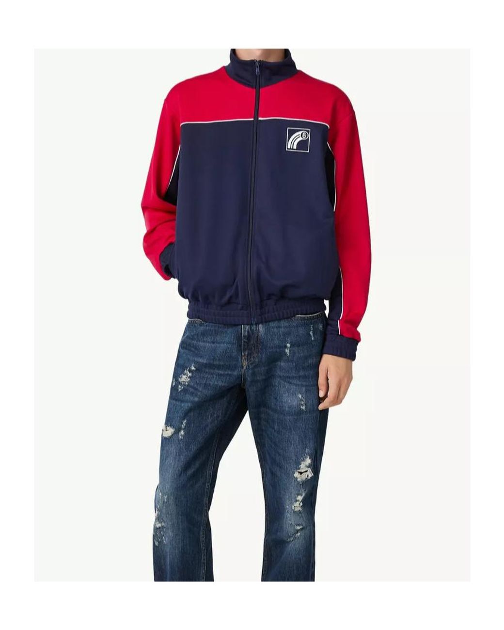 MM6 by Maison Margiela Red Anagram Track Jacket for men