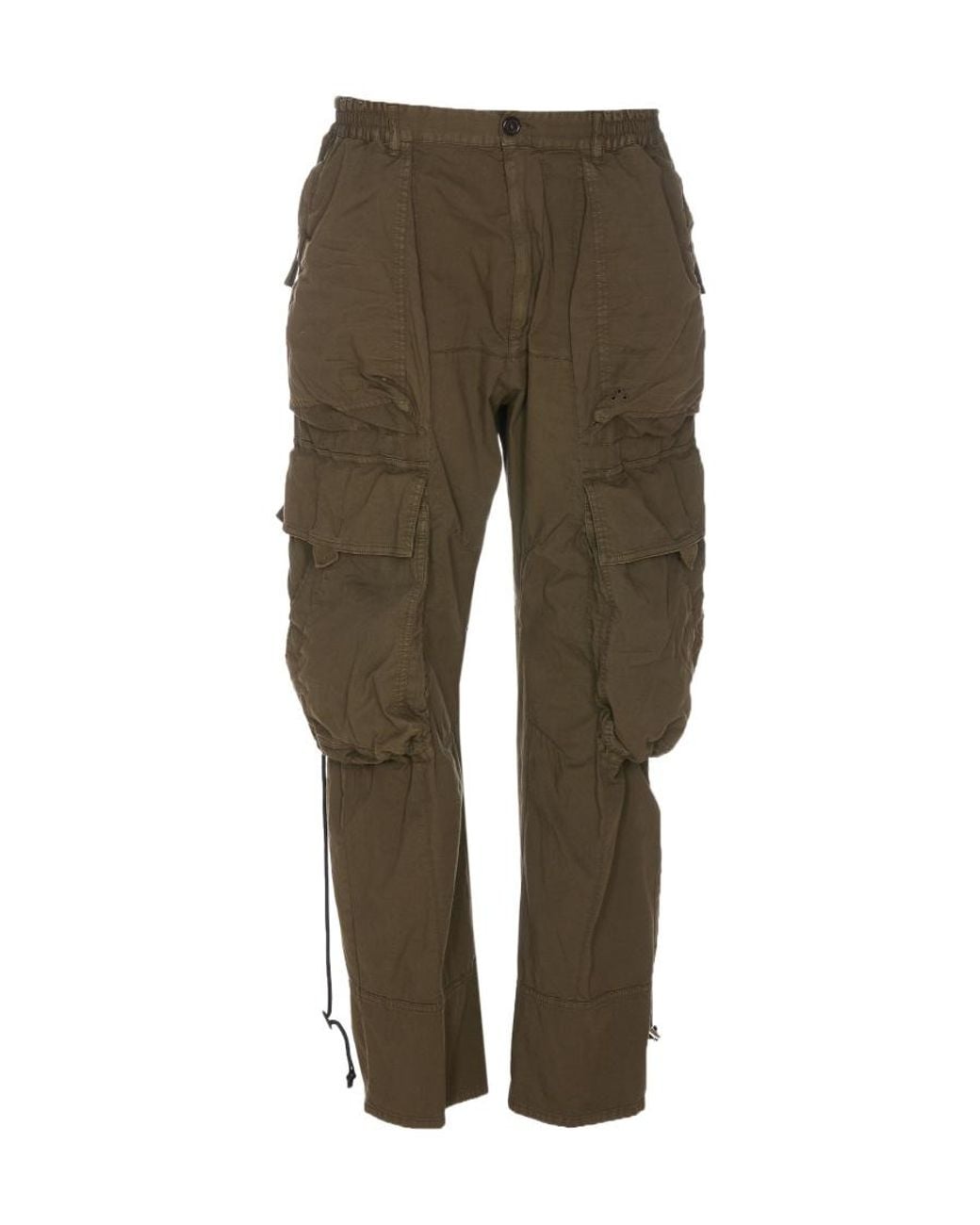 DSquared² Green Cotton Blend Cargo Pants for men