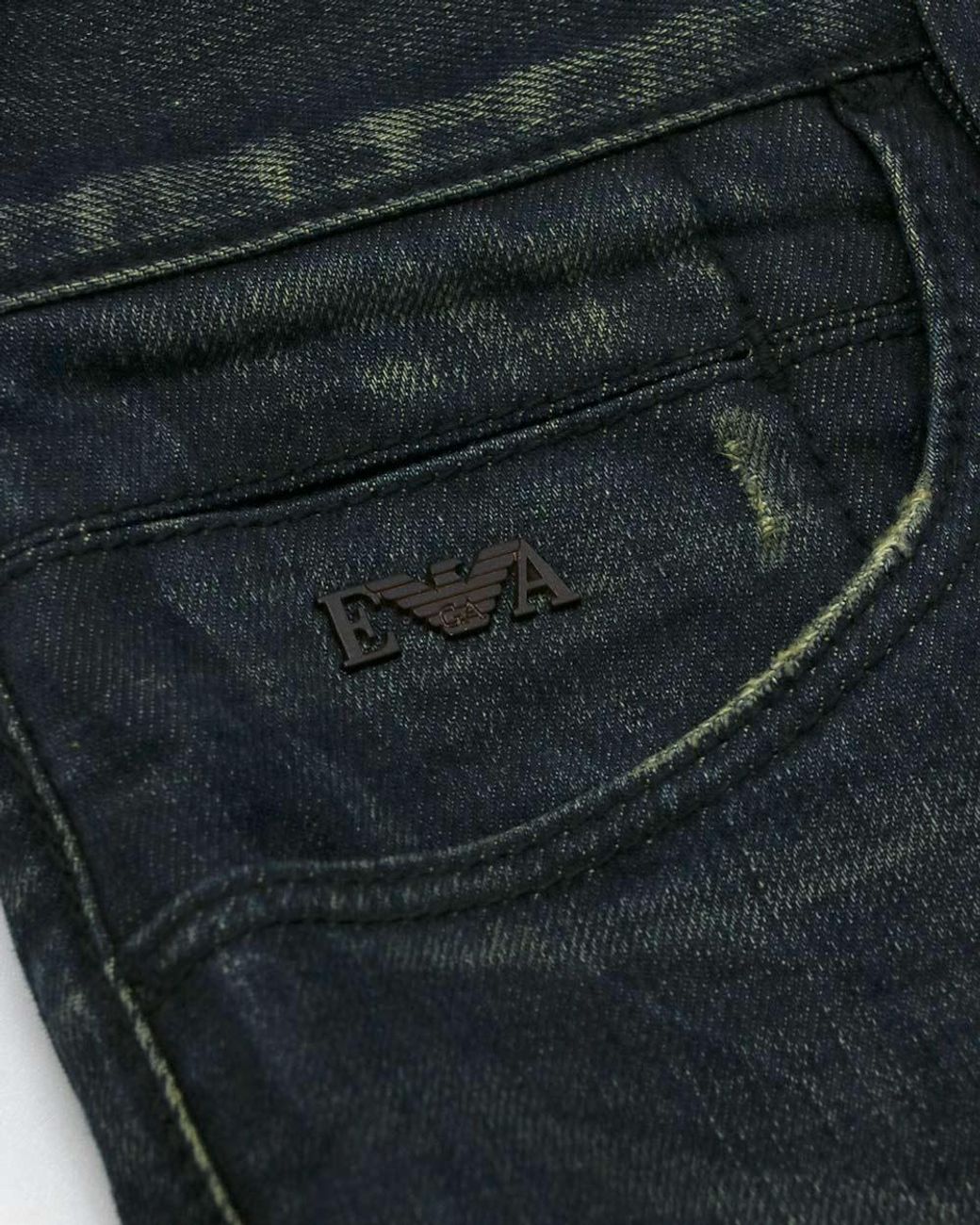 Emporio Armani Blue Logo Jeans for men