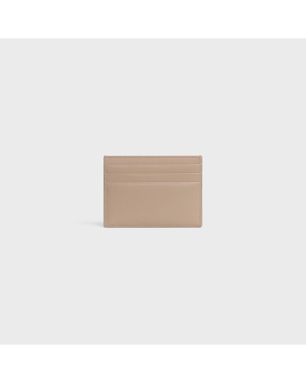 Céline Natural Card Holder Triomphe