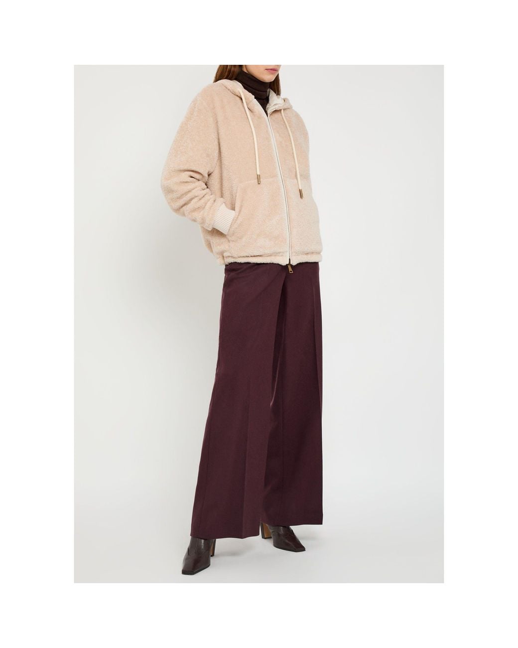 Moncler Natural Reversible Zip-Through Cardigan