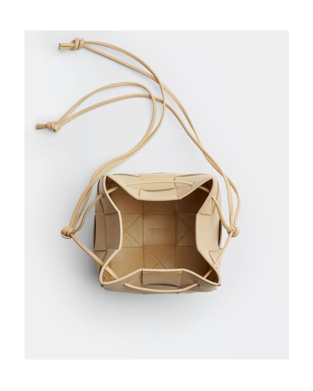 Bottega Veneta Natural Cassette Small Shoulder Bag