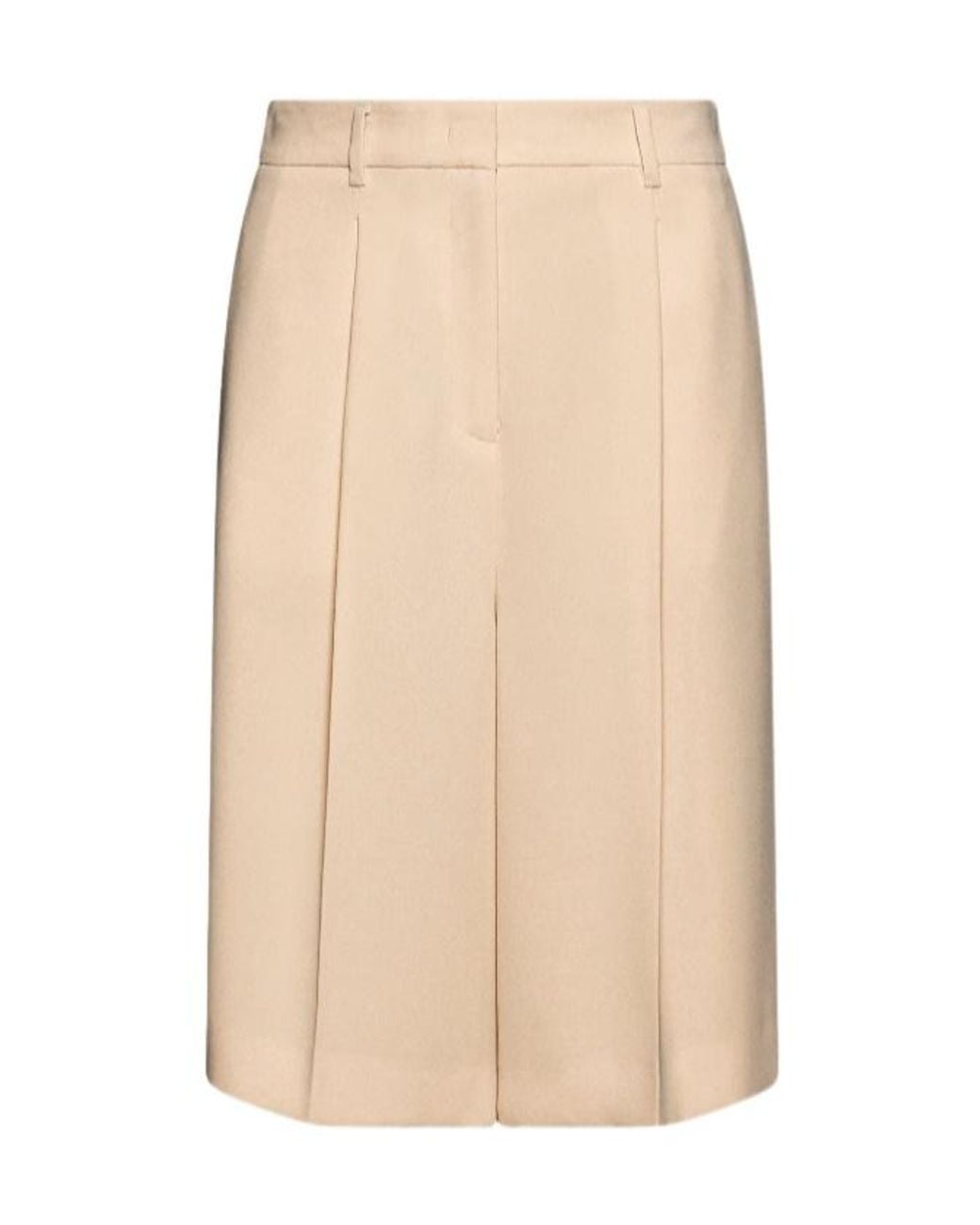 Marella Natural Envers Satin Bermuda Shorts