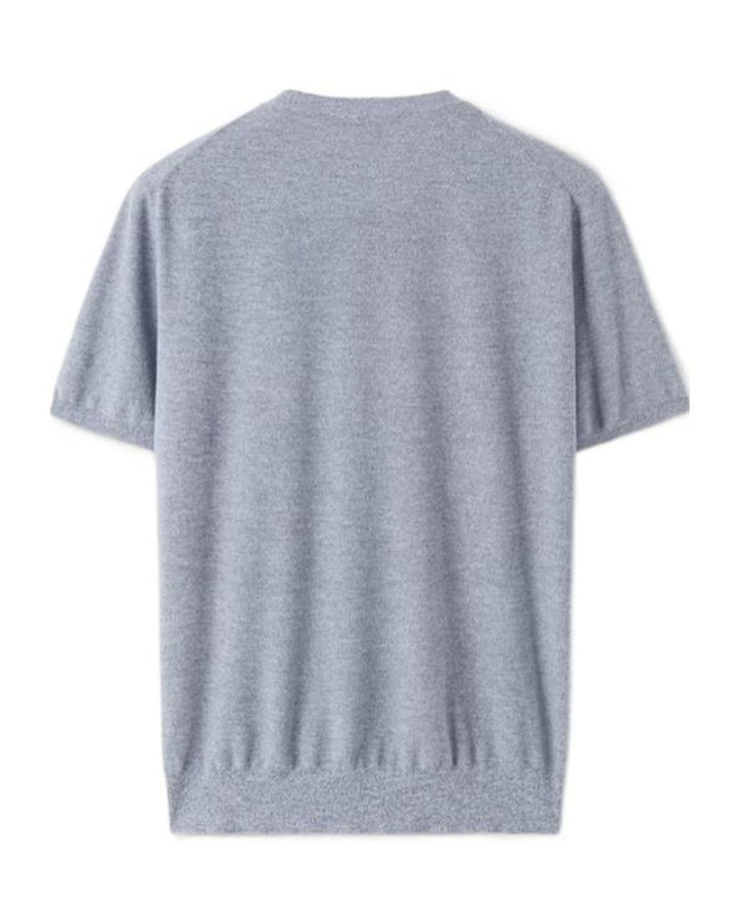 Loro Piana Blue Tartana Crewneck for men