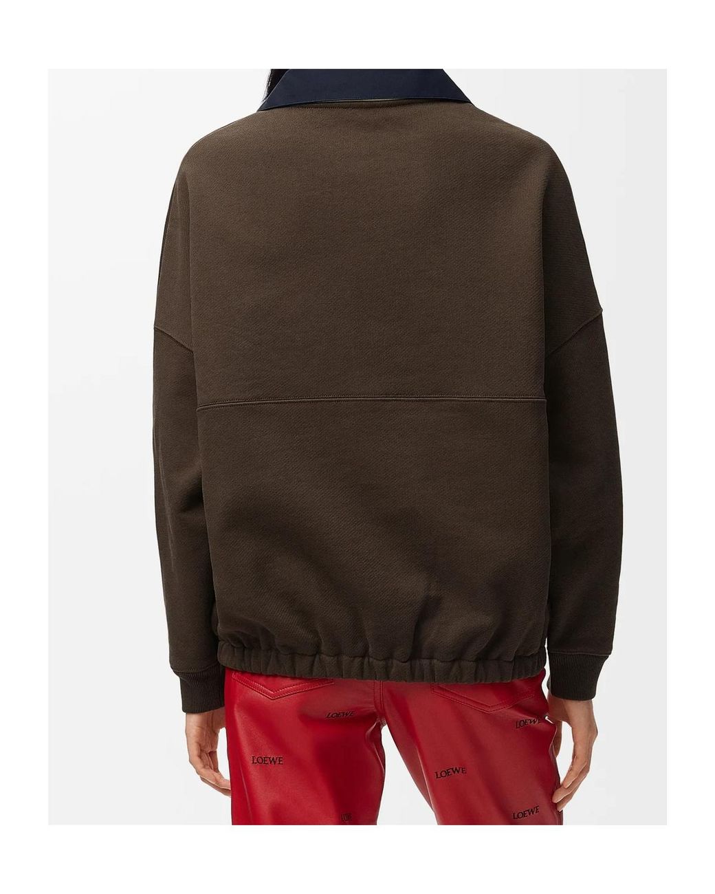 Loewe Brown Medium-Weight Fleece Sweatshirt