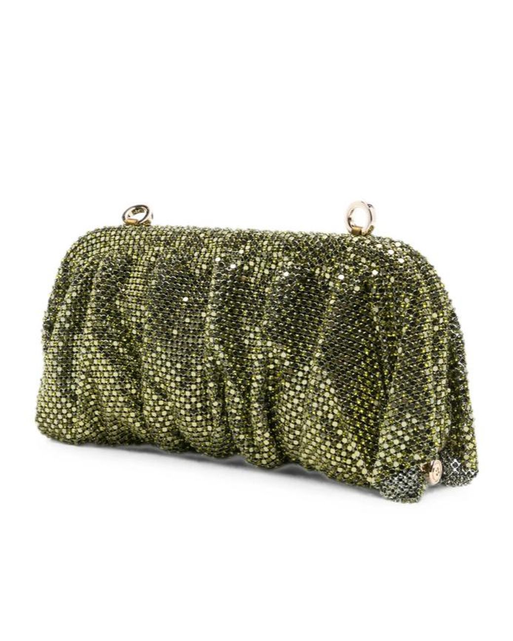 Benedetta Bruzziches Green Draped Clutch