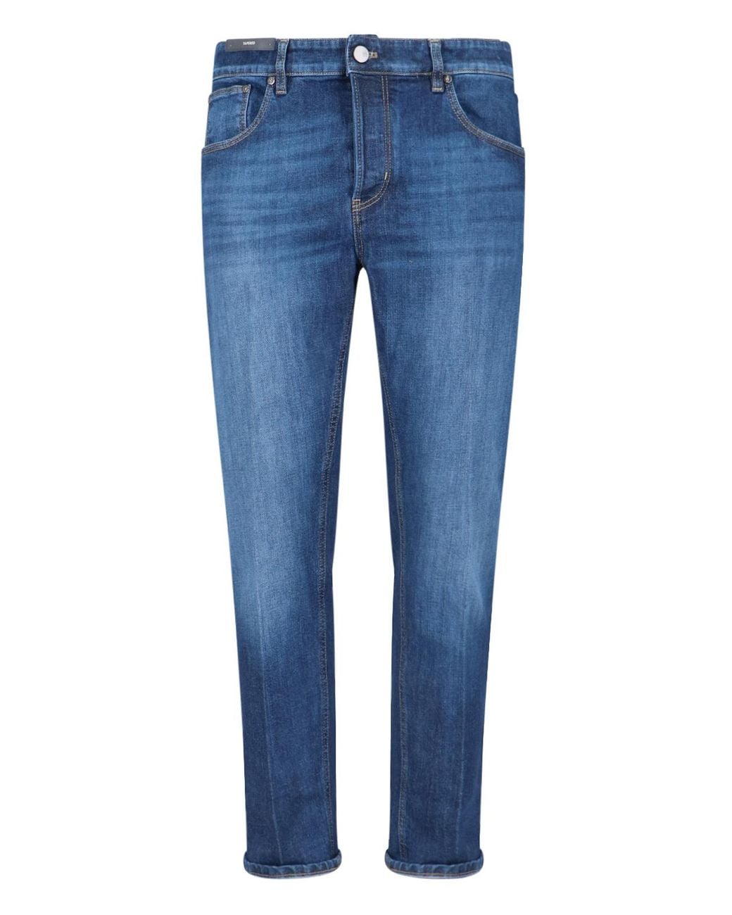 Pt Pantaloni Blue Pt Torino Slim Cut Washed Effect Jeans for men