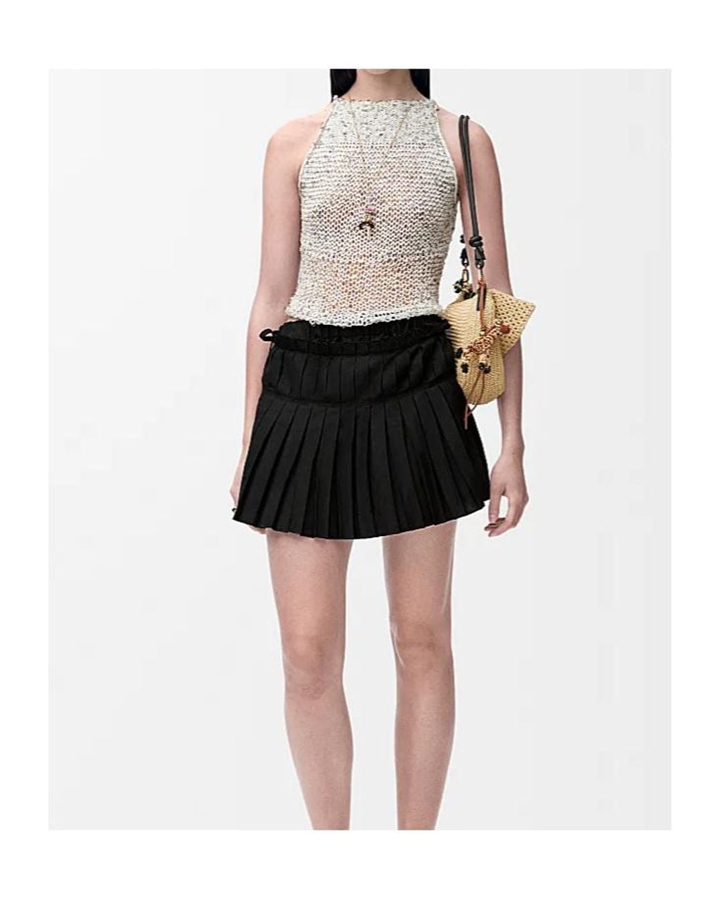 Loewe Black Pleated Shorts