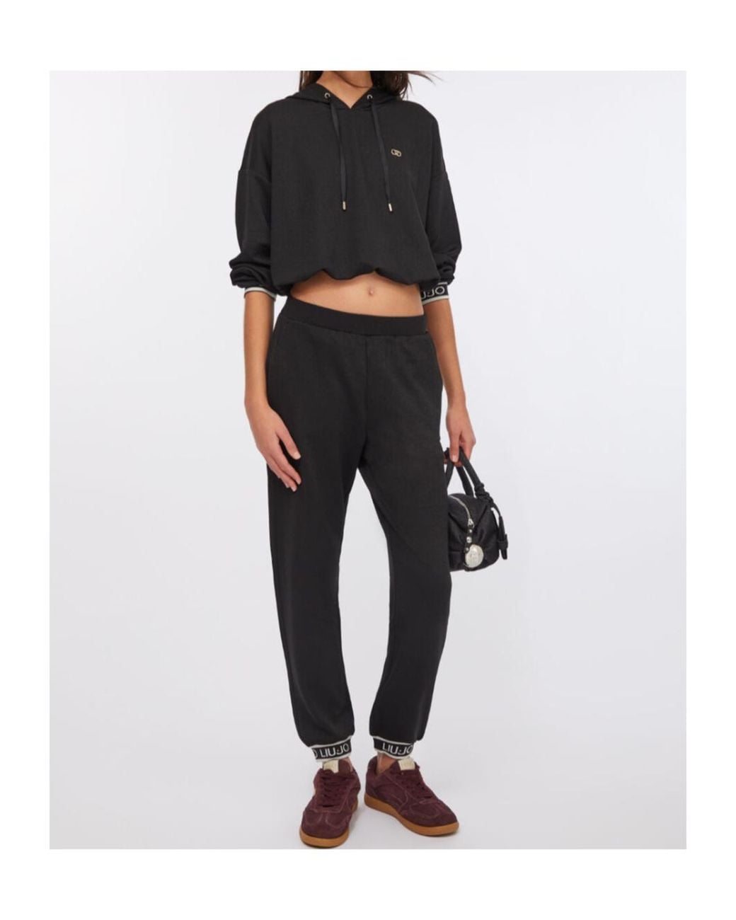 Liu Jo Black Drawstring-Fastening Sweater