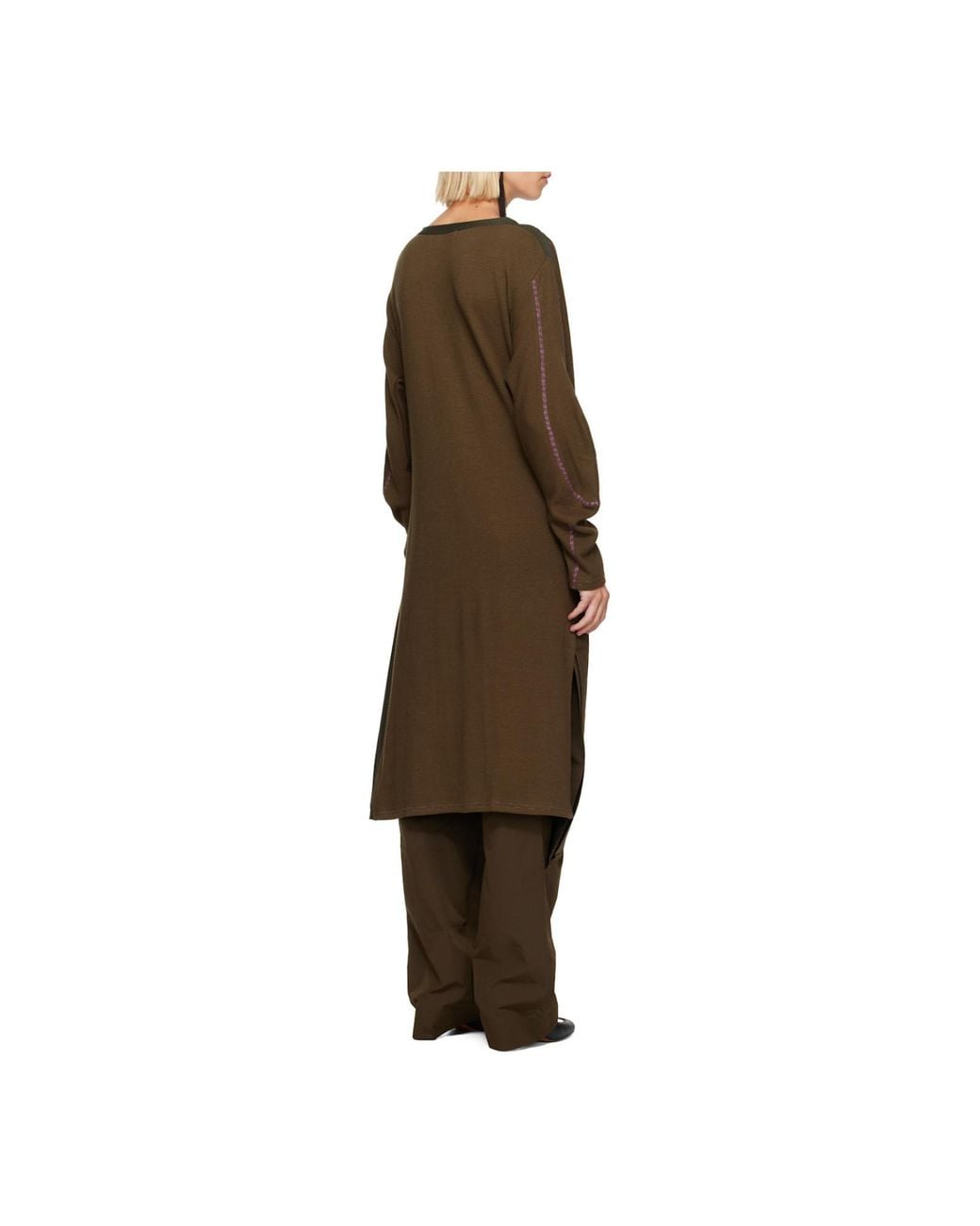 Kiko Kostadinov Green Edler Godet Dress