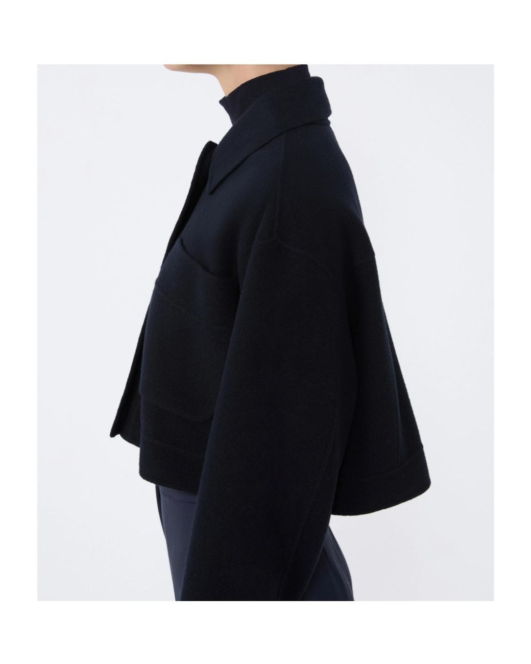 Max Mara Black Mxmpoggio Cropped Jacket