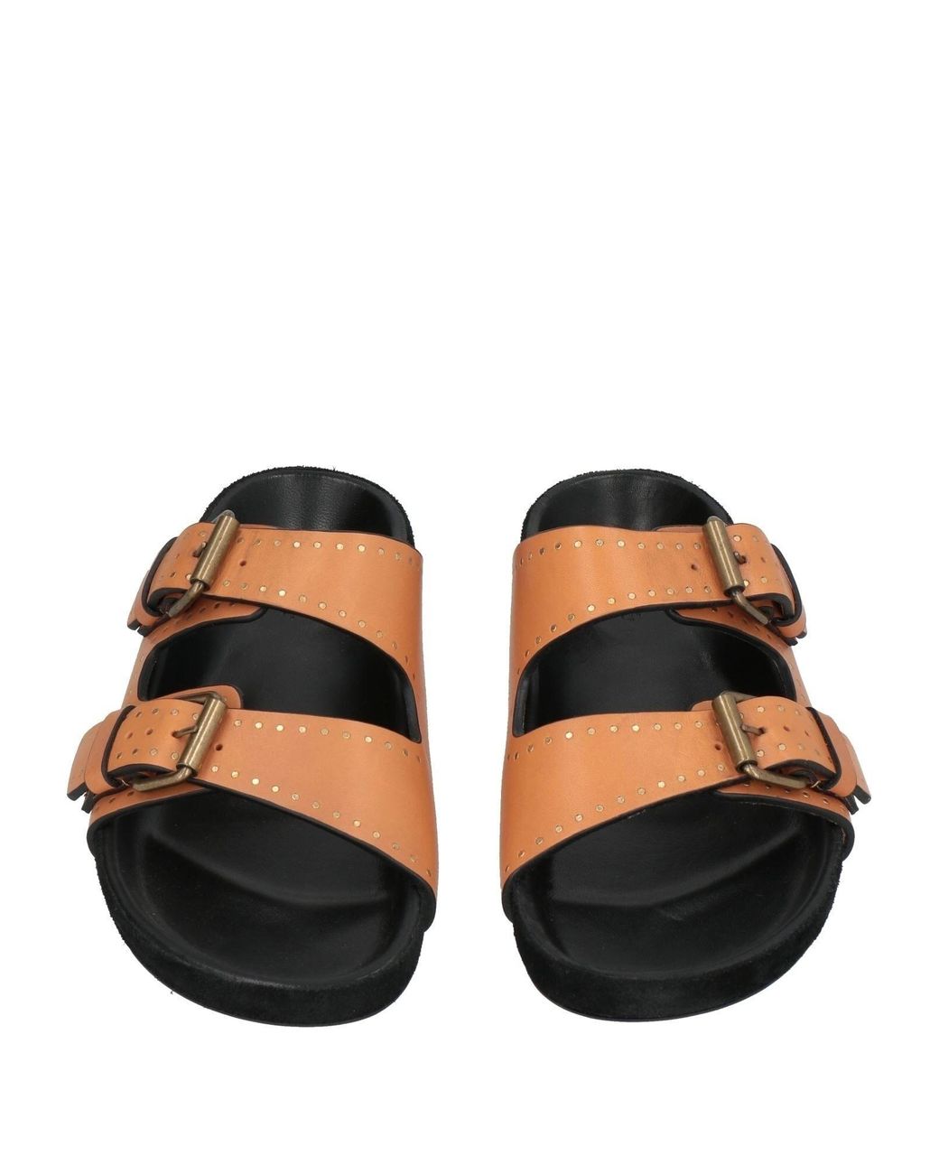 Isabel Marant Brown Minimalist Leather Sandals