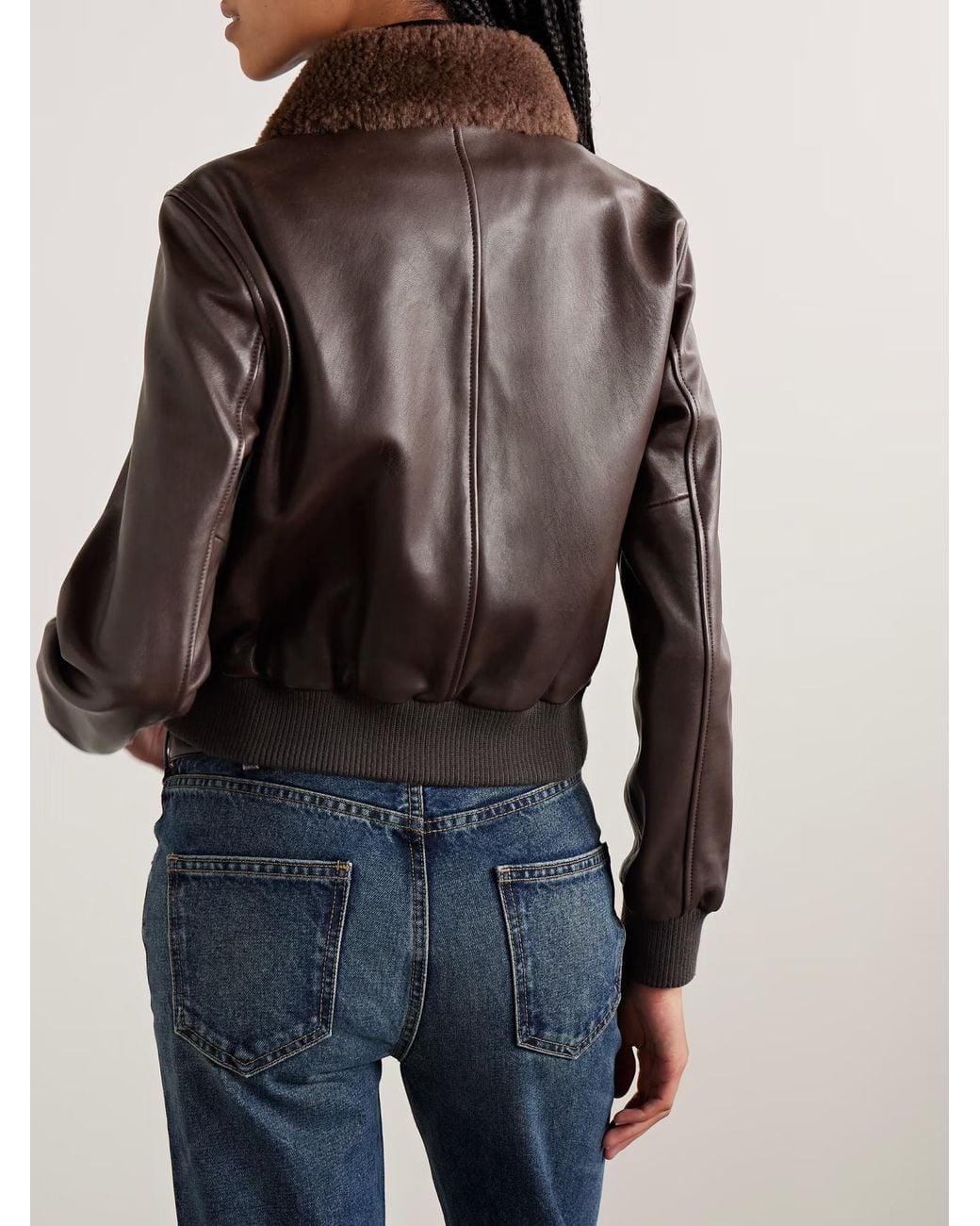 Nili Lotan Brown Tom Leather Jacket