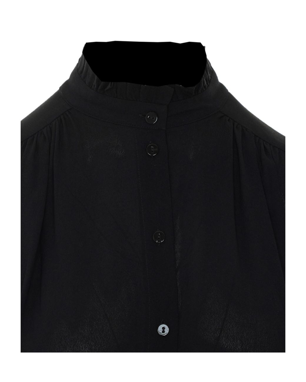 Twinset Black Sheer Long-Sleeve Top