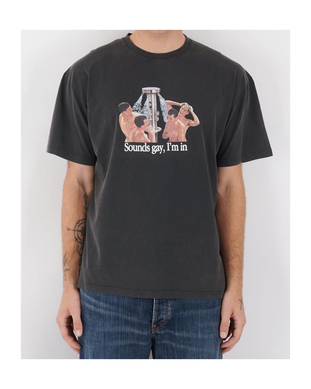 Carne Bollente Black Printed T-Shirt for men