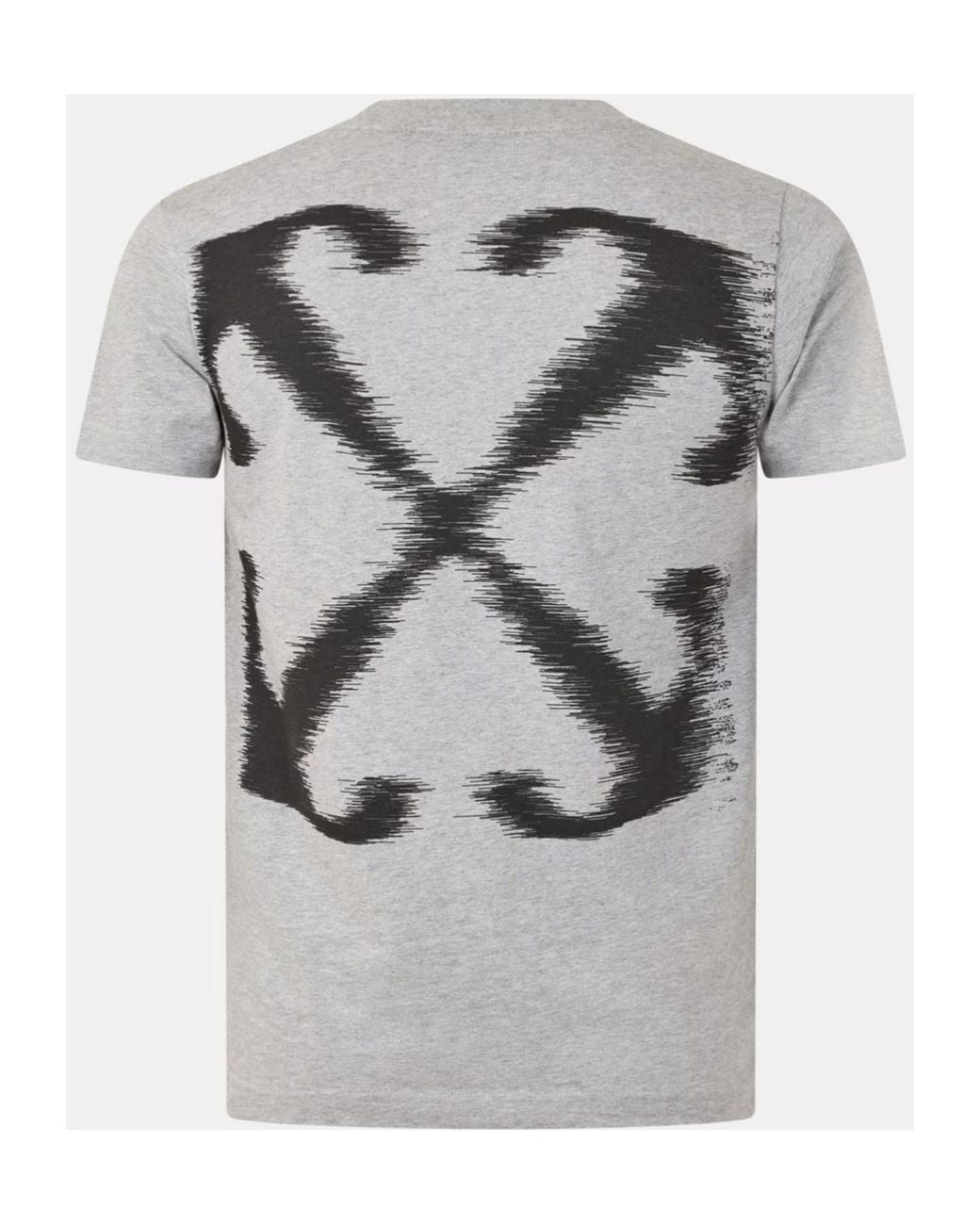 Off-White c/o Virgil Abloh Gray Logo Crew Neck T-Shirt for men