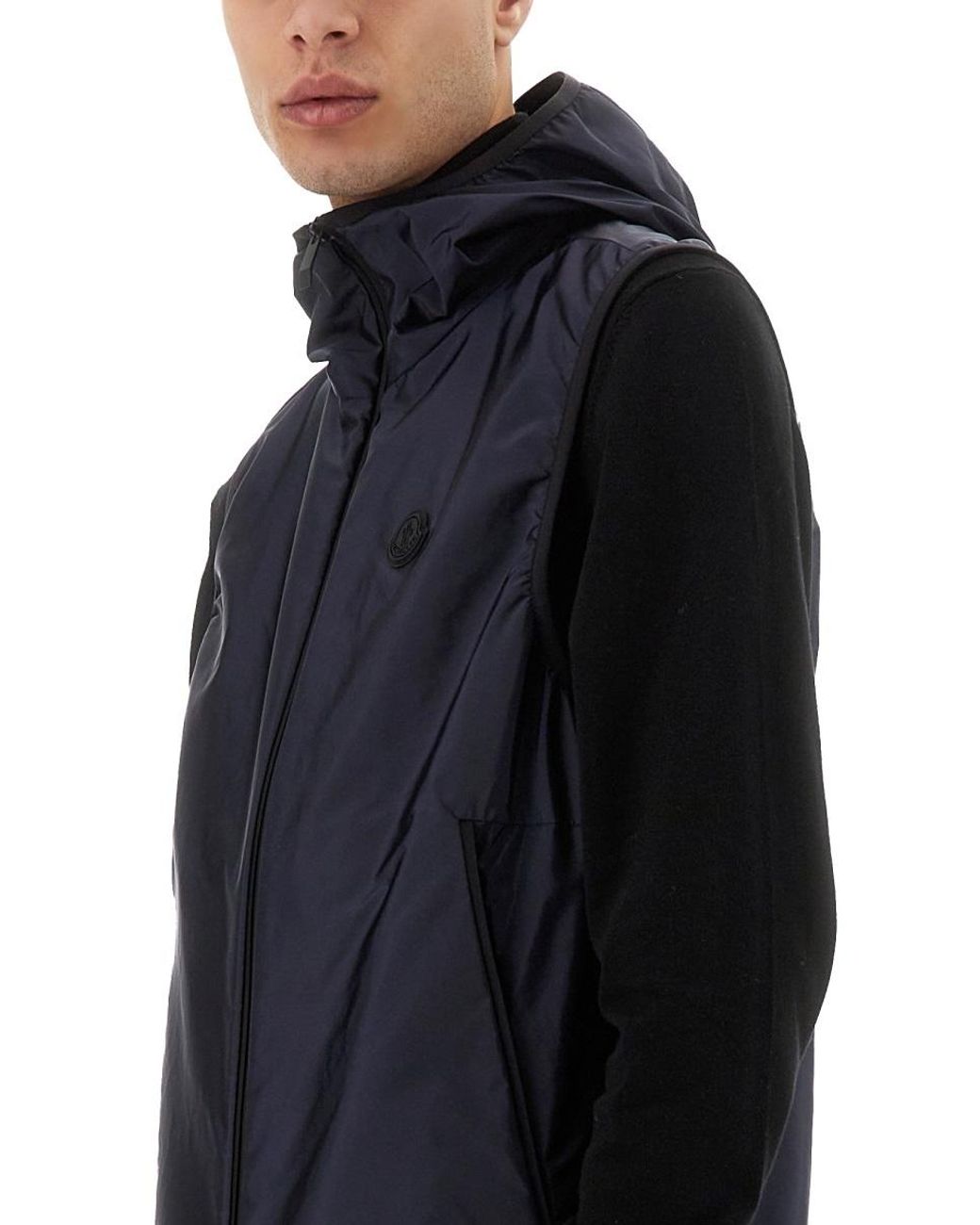 Moncler Blue Essential Down Vest for men