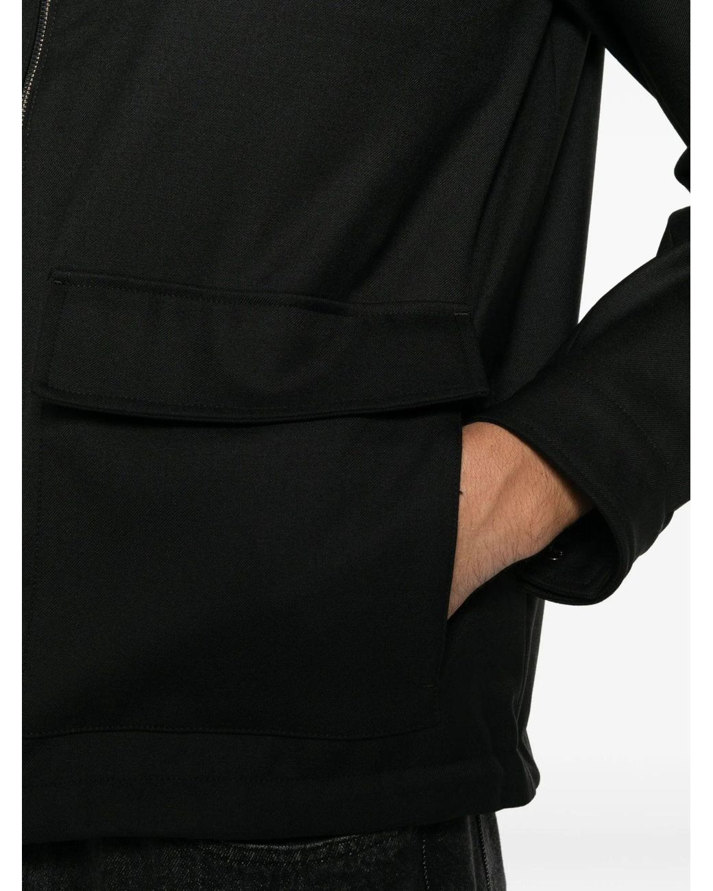 Herno Black Long-Sleeve Jacket for men