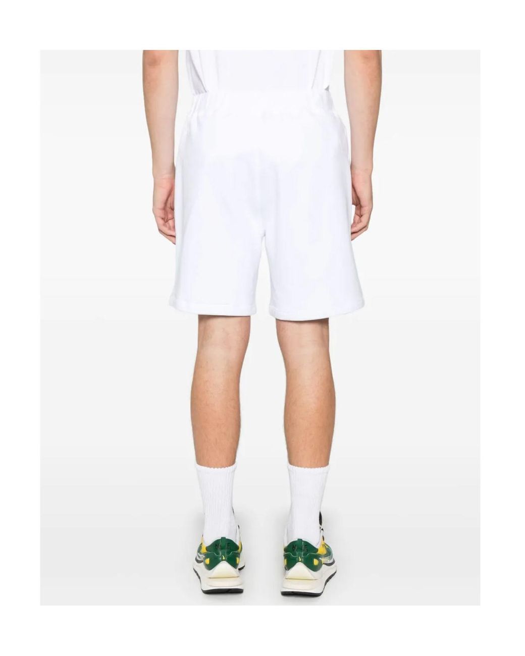 DSquared² White Logo-Print Track Shorts for men