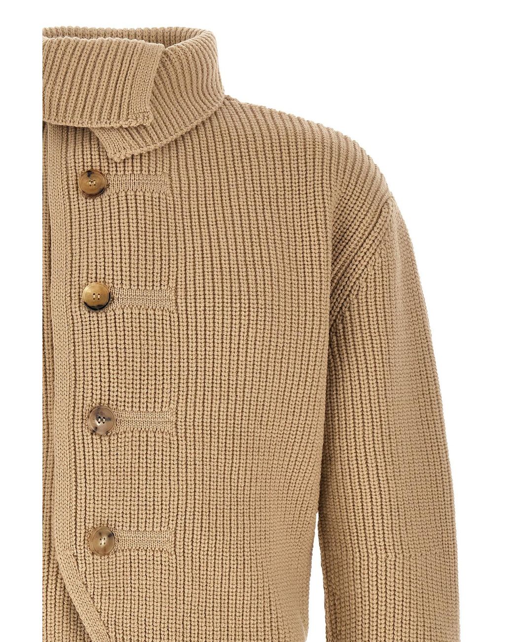 Dries Van Noten Brown Chunky Cardigan for men