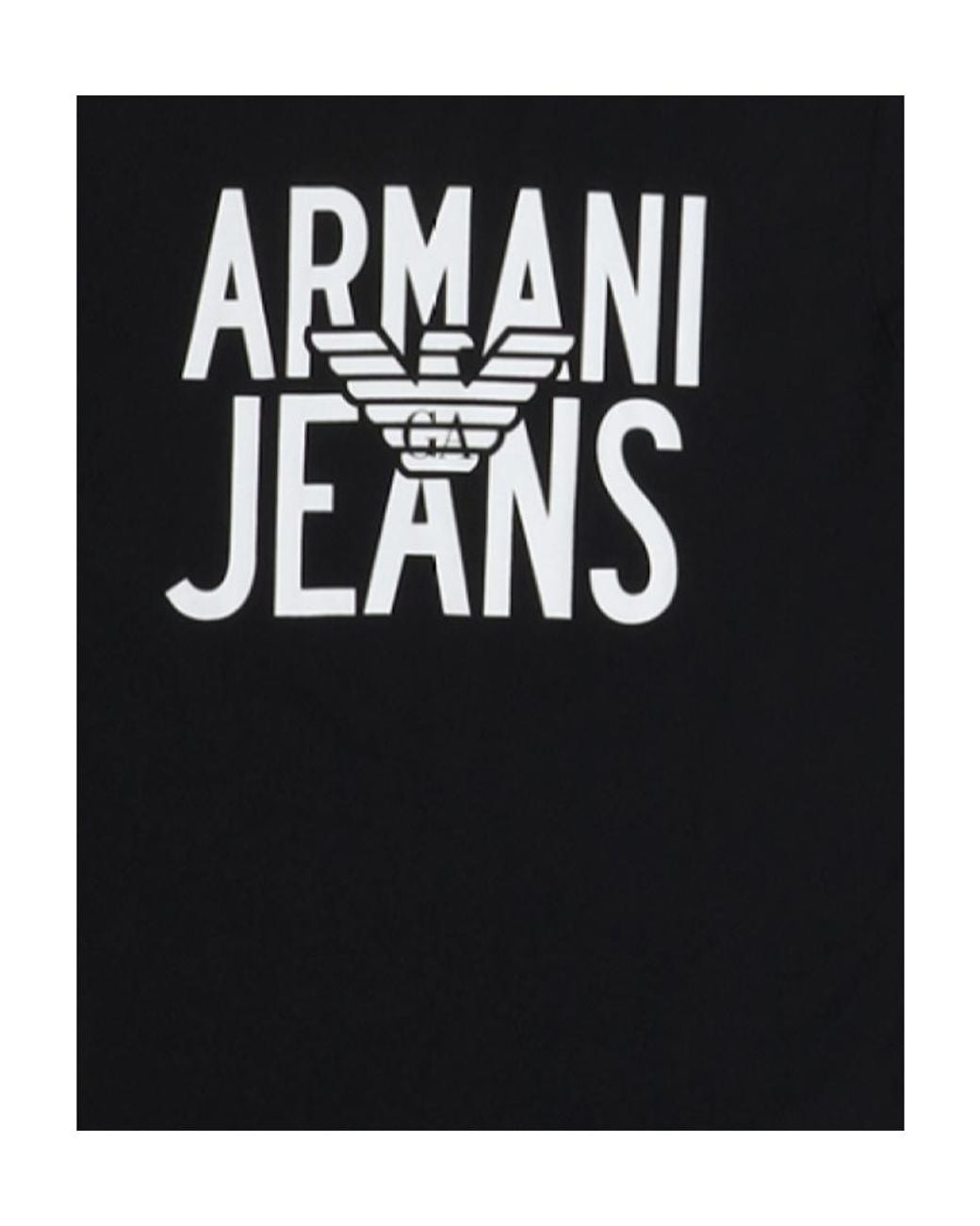Armani Jeans Black Short-Sleeved T-Shirt for men