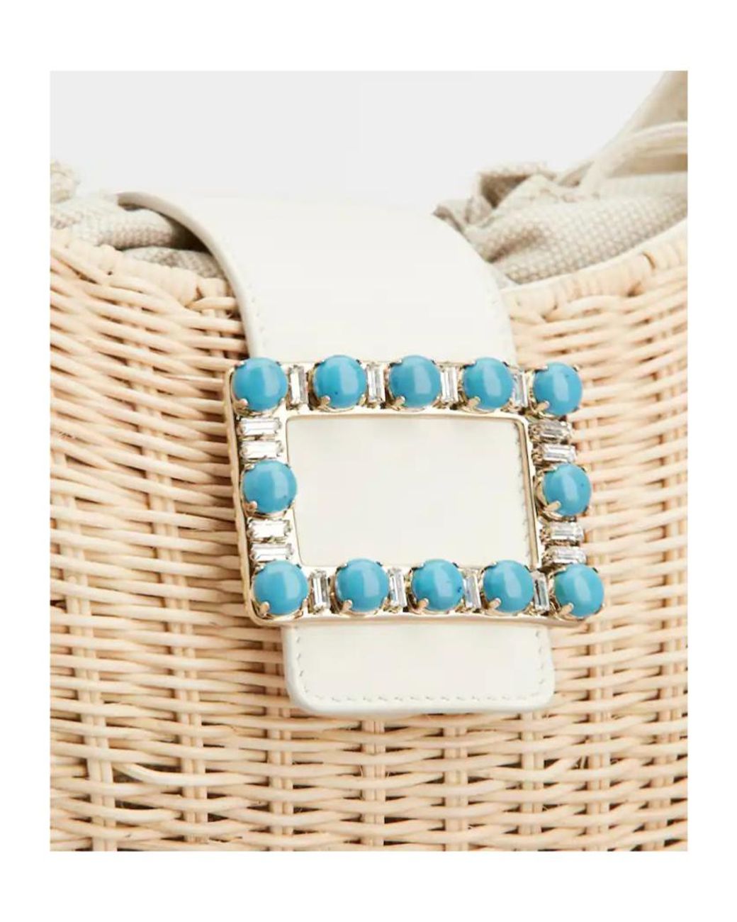 Roger Vivier White Belle Vivier Hobo Bag