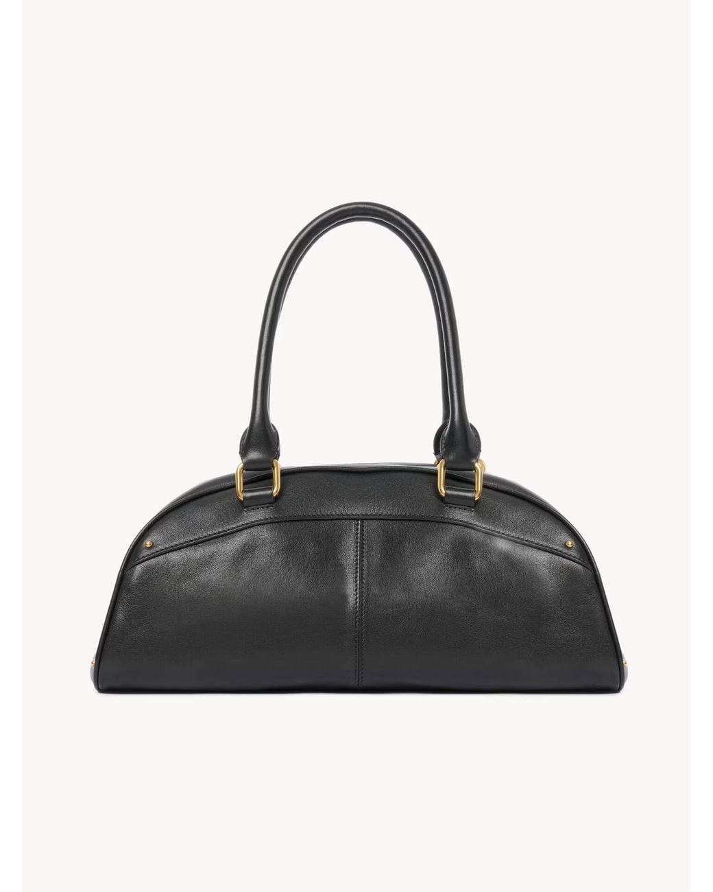 Chloé Black Chloé Bowling Zipped Top Handle Bag