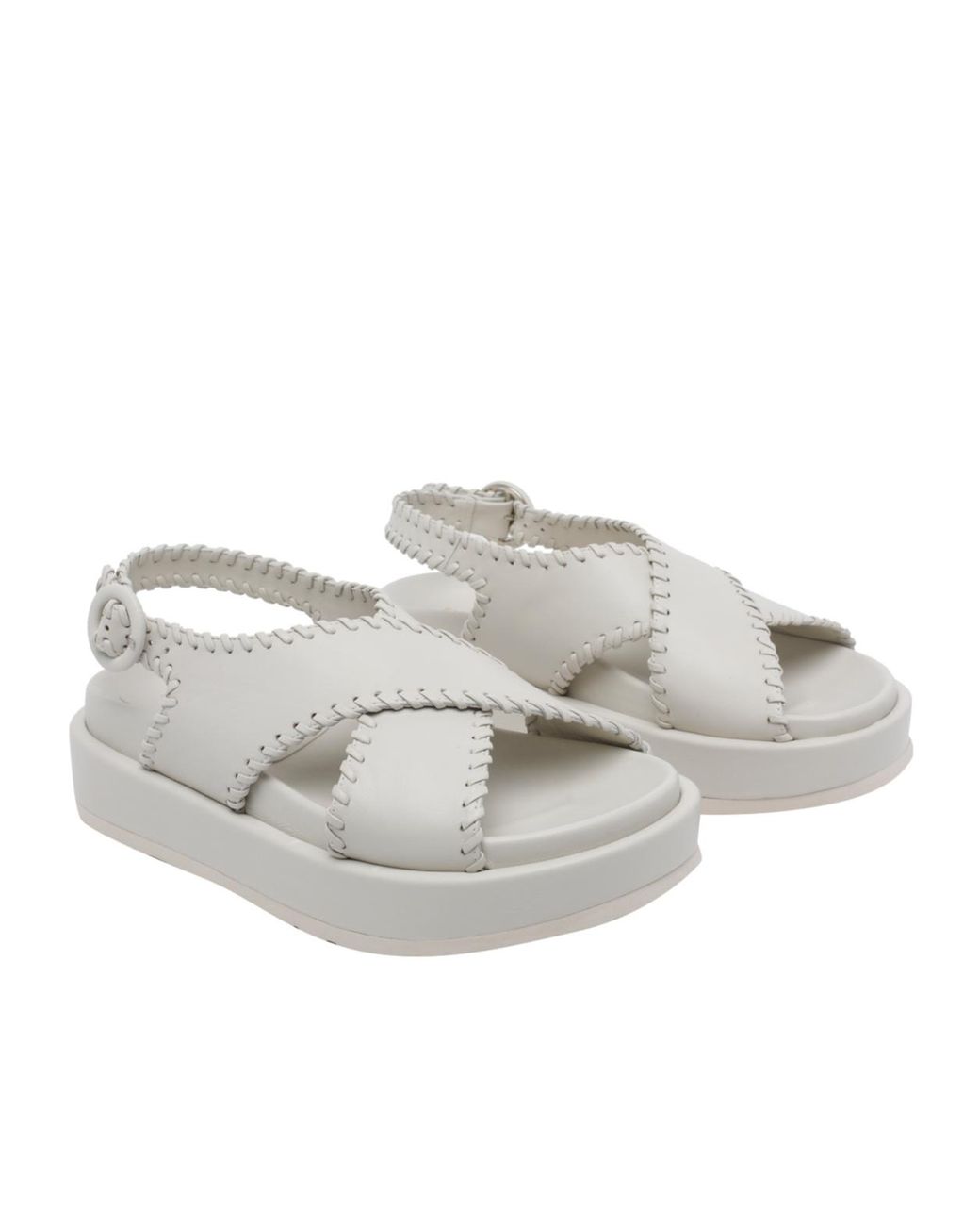 Paloma Barceló Gray Paloma Barceló Buckled Sandals