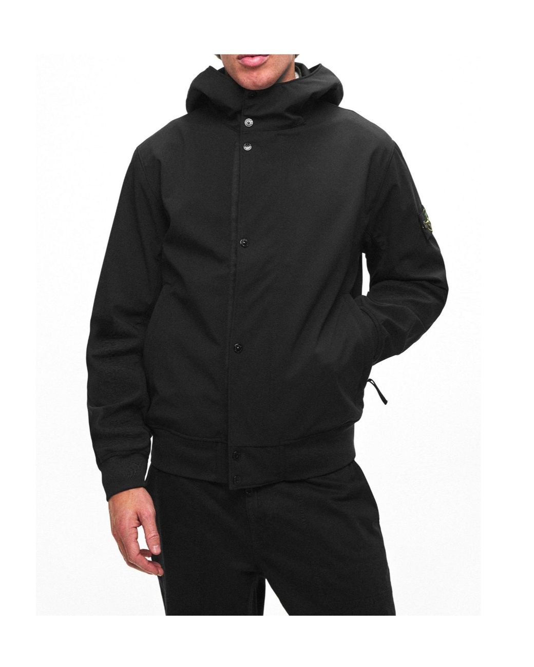 Stone Island Black Sleek Stylish Jacket for men