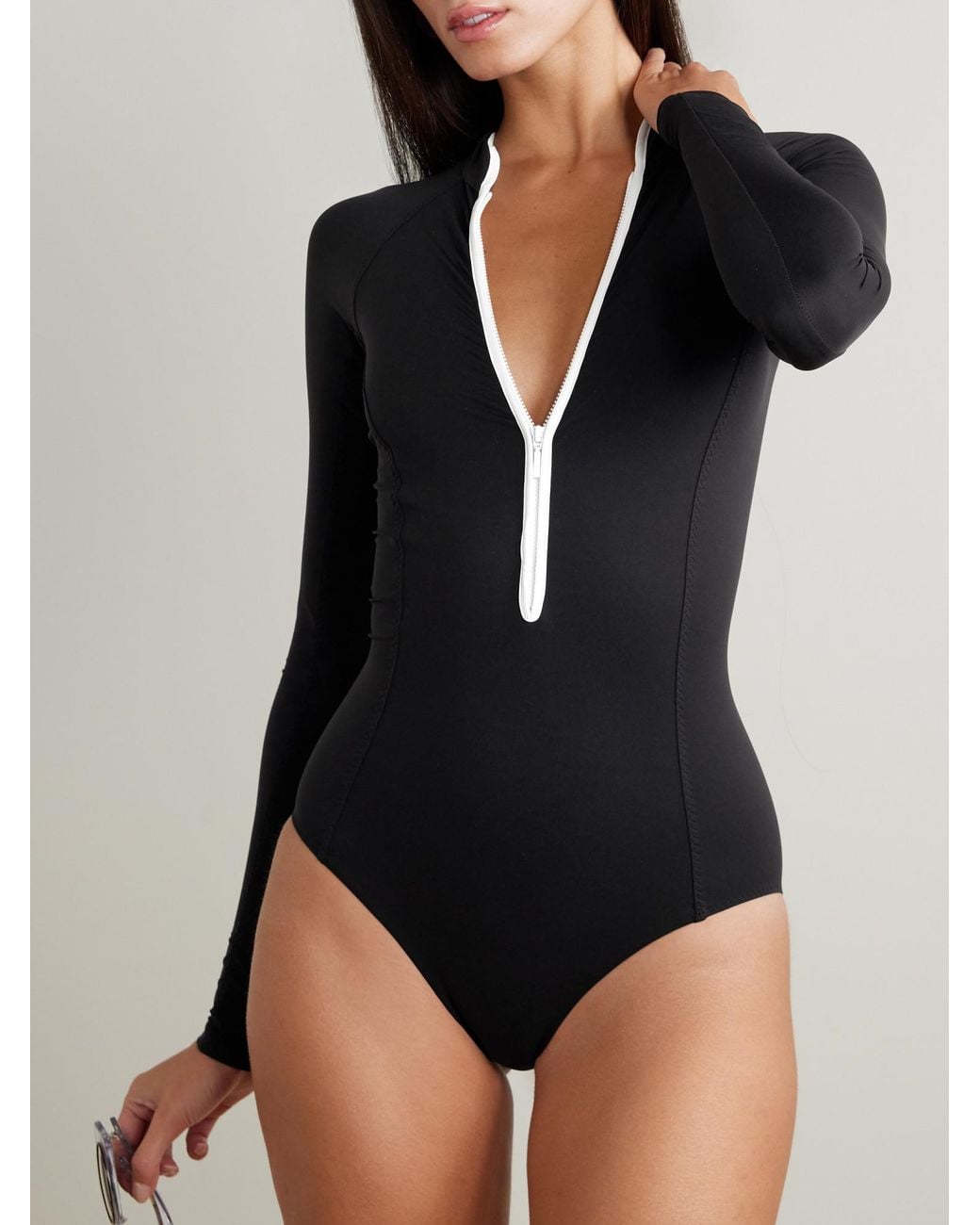 Hunza G Blue One-Piece Swimsuit