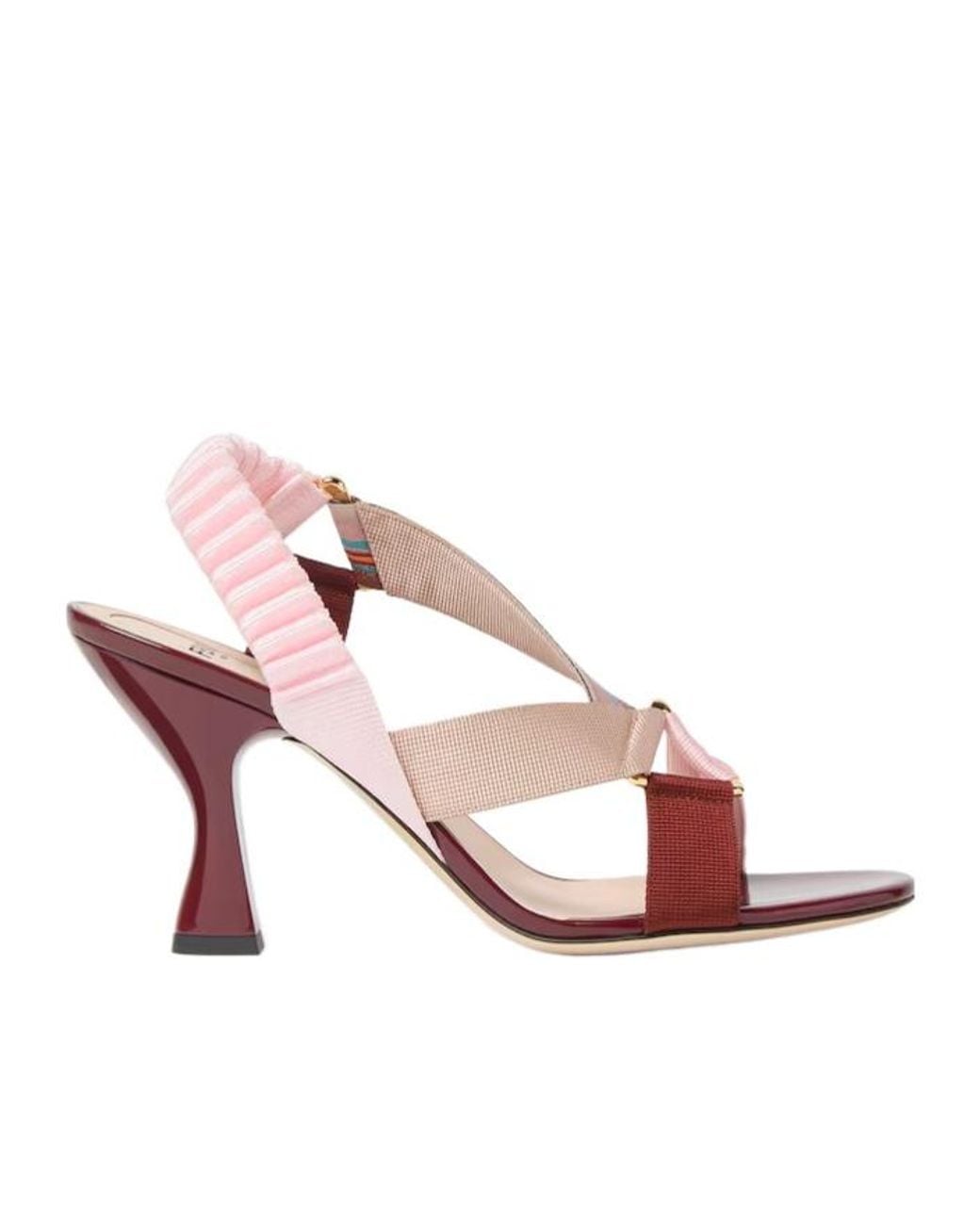 Fendi Pink Iconic Colibrì Sandals