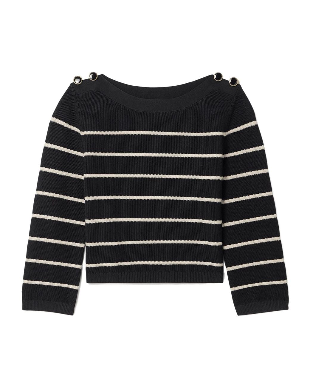 Zimmermann Black Striped Knit Sweater