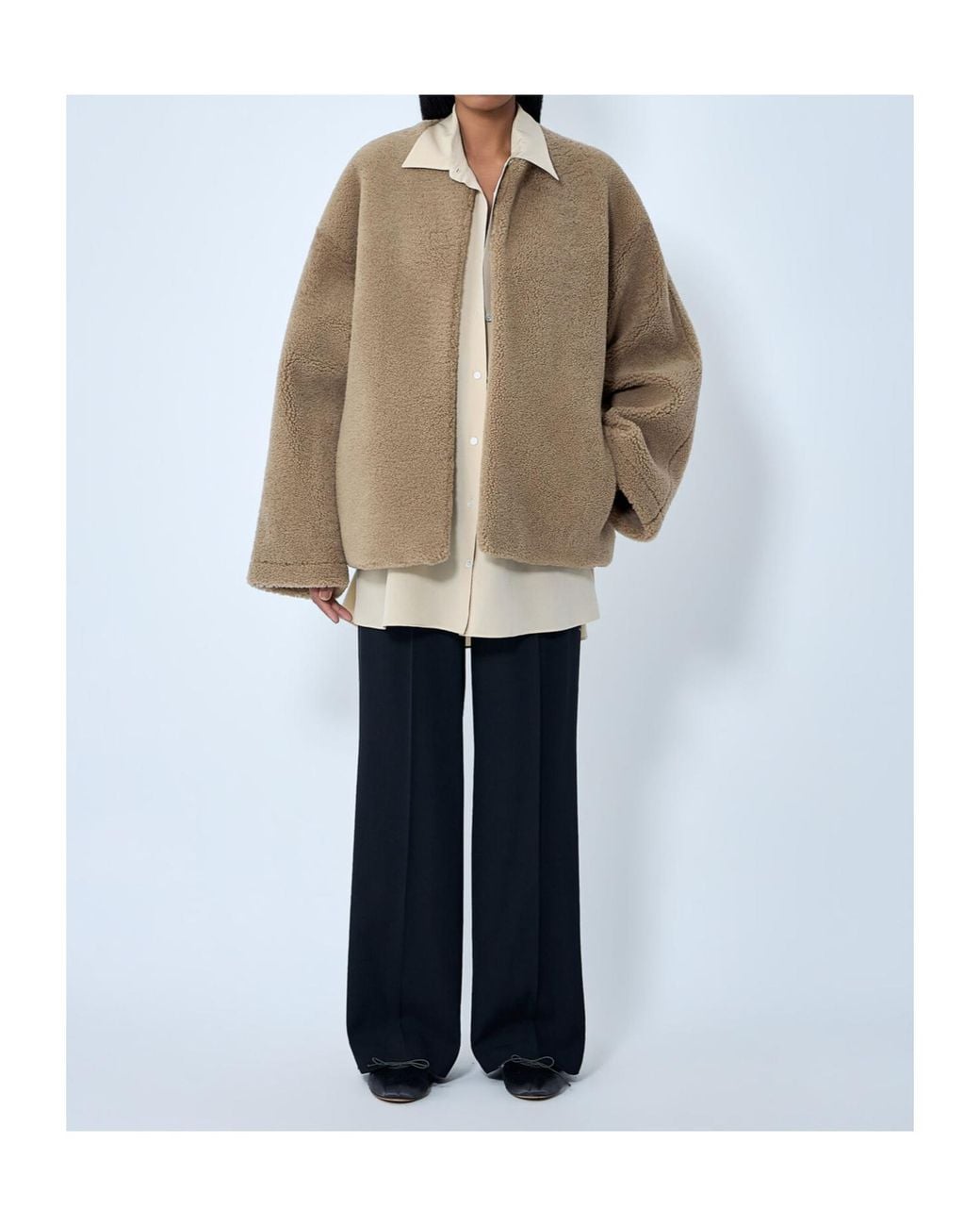 The Row Natural Valorin Collarless Jacket
