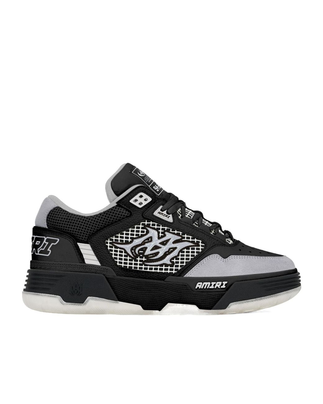 Amiri Black Ma-94 Sneakers With Mesh Inserts for men