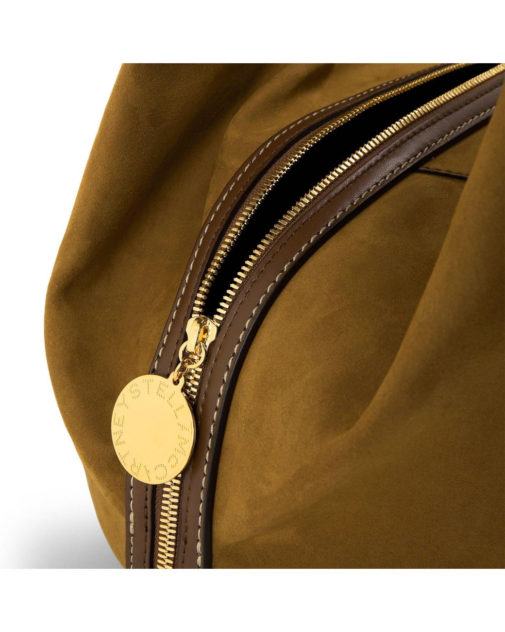 Stella McCartney Brown Teardrop-Shaped Bucket Bag