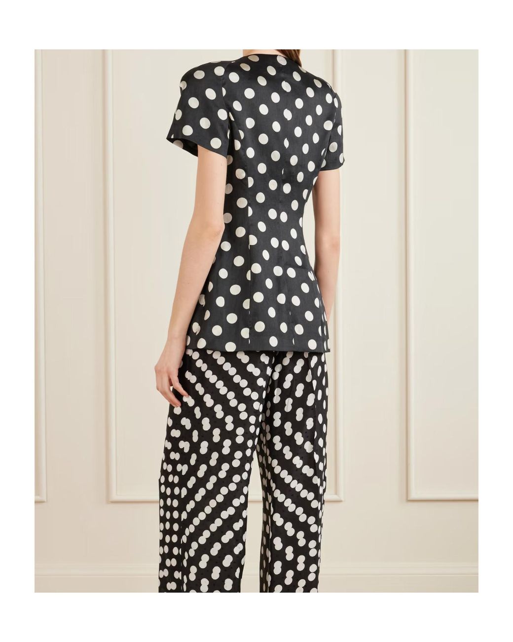 Dries Van Noten Black Bonny Polka Dot Jacquard Jacket