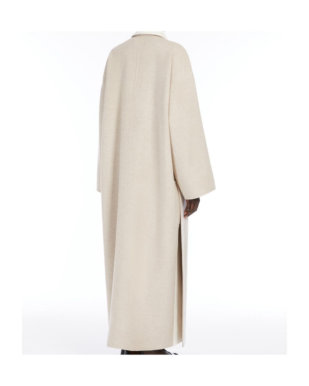 Max Mara White Single Breasted Coat