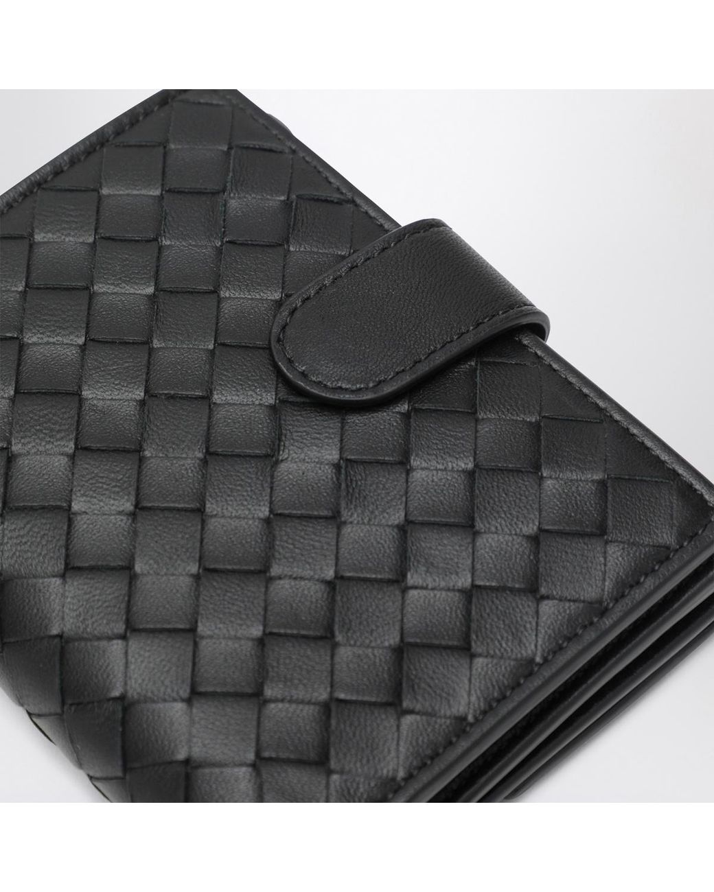 Bottega Veneta Black Folding Wallet