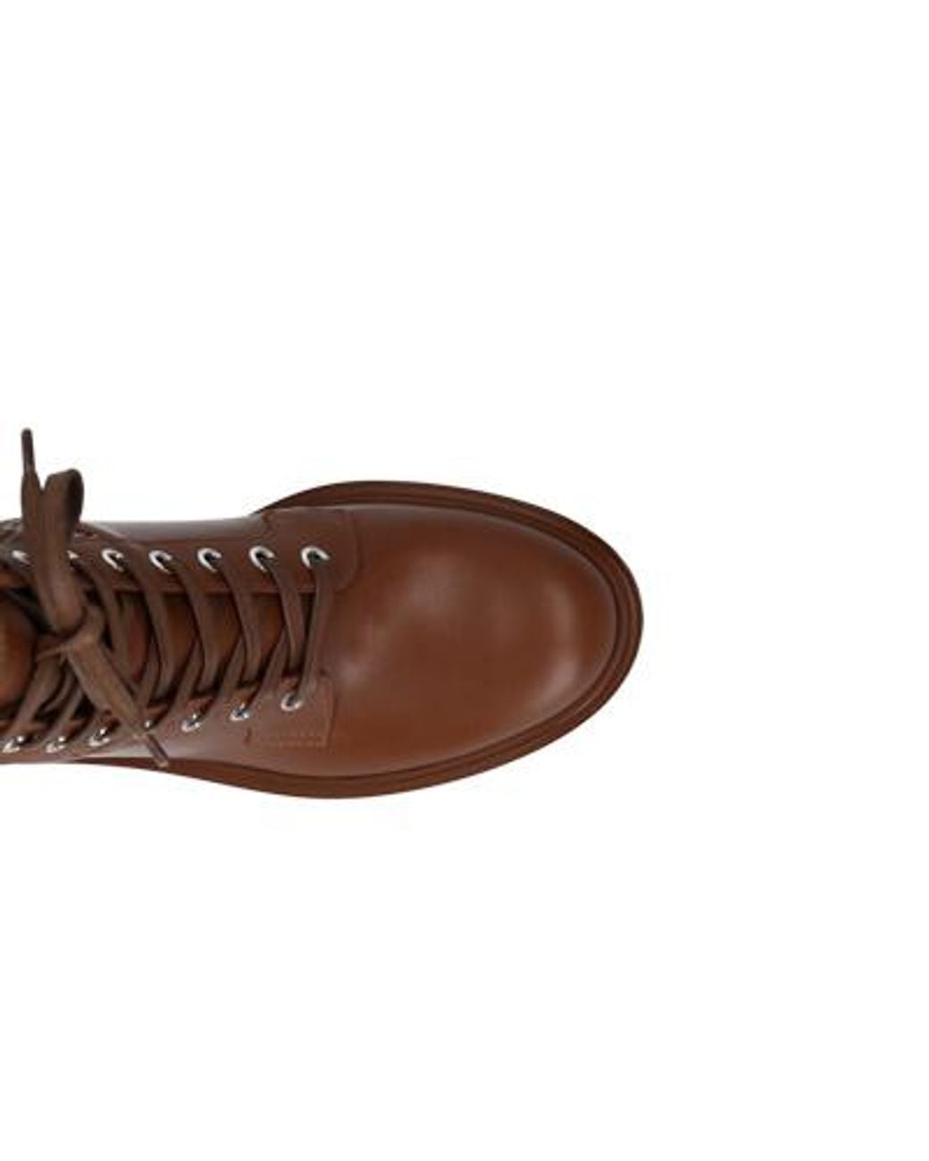 Gianvito Rossi Brown Round-Toe Lace-Up Boots