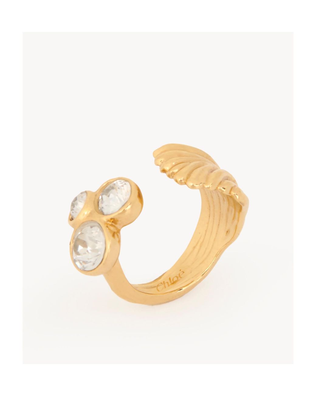 Chloé Metallic Pattern Ring