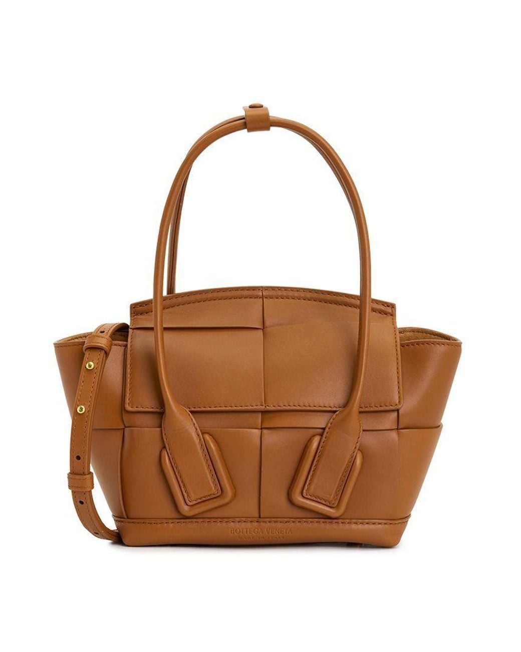 Bottega Veneta Brown Double-Handle Shoulder Bag
