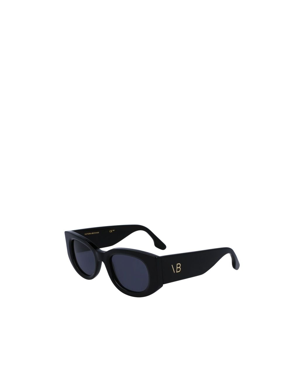 Victoria Beckham Blue Oval Frame Sunglasses