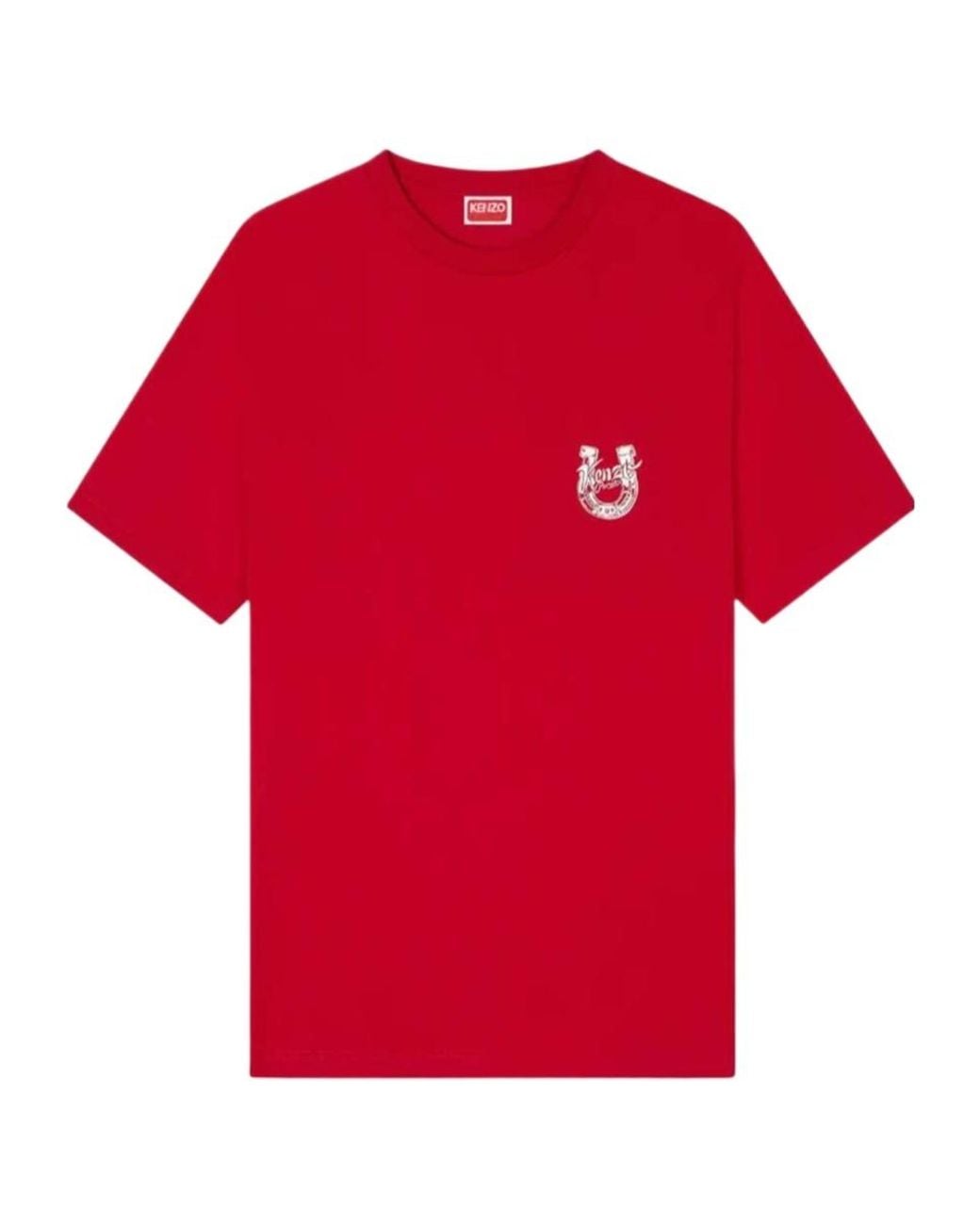 KENZO Red 'Lunar New Year' T-Shirt for men
