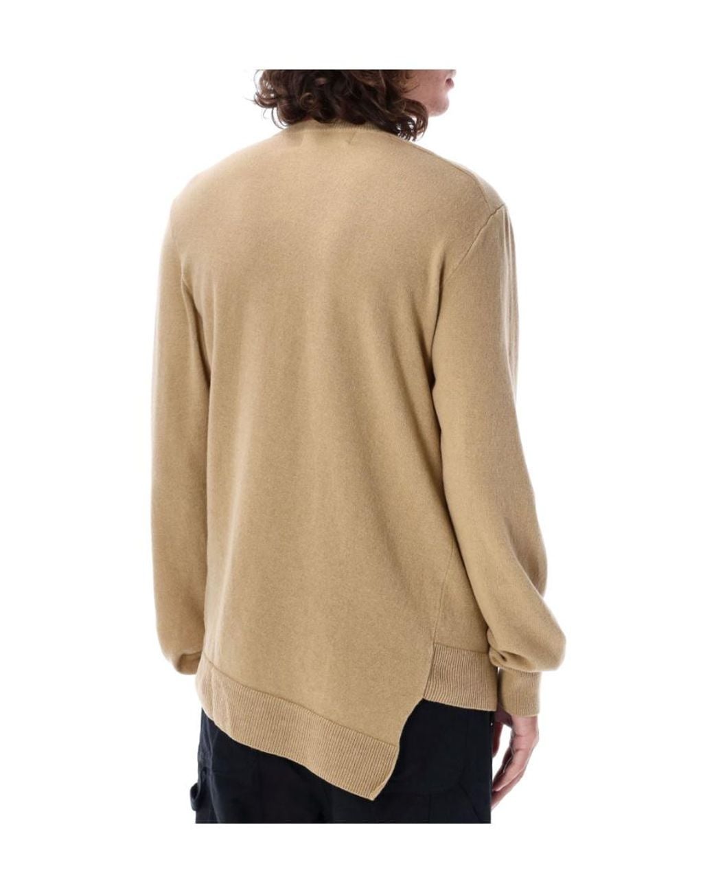 Comme des Garçons Natural Irregular Hem Sweater for men