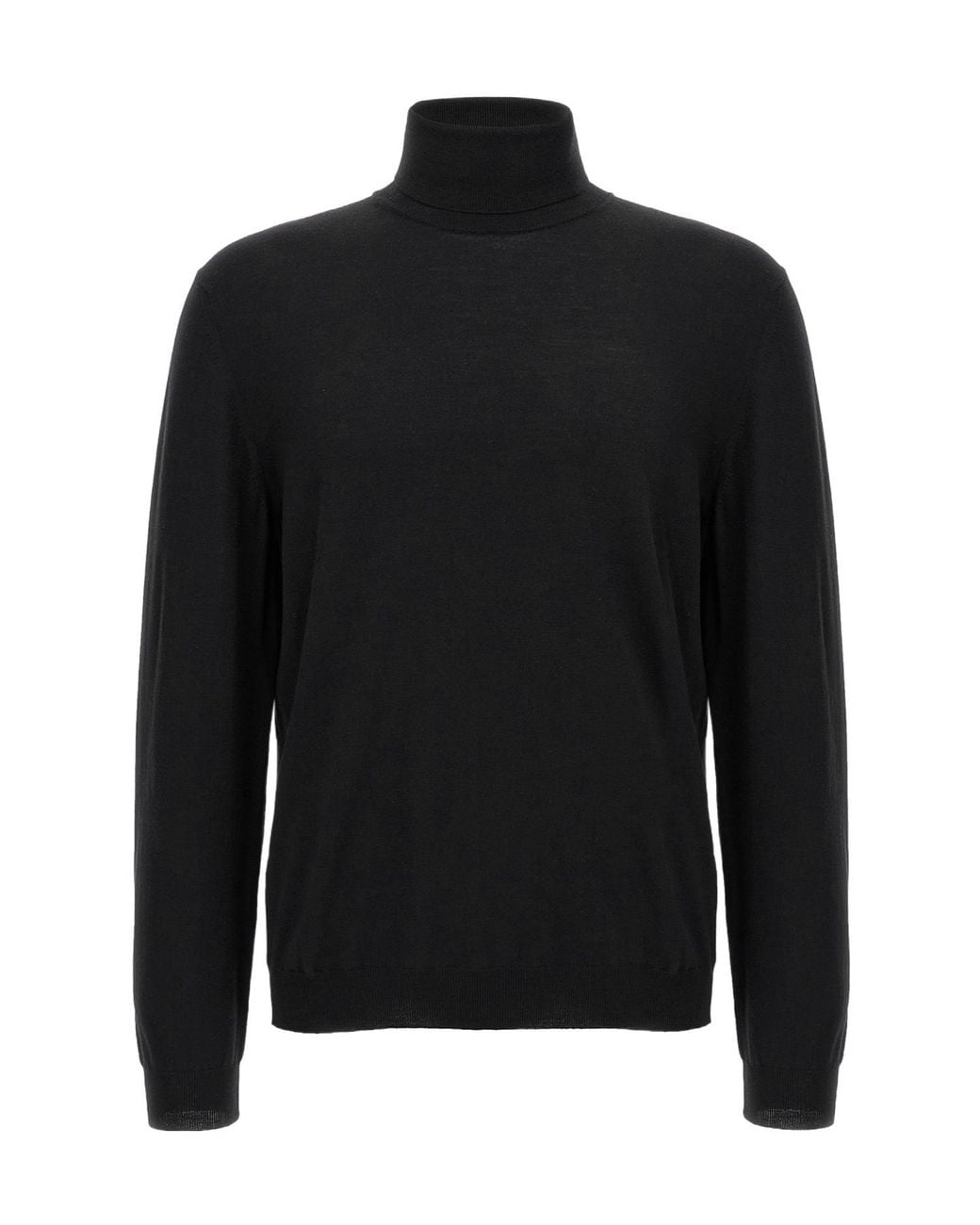 Zanone Black Turtleneck Jumper for men
