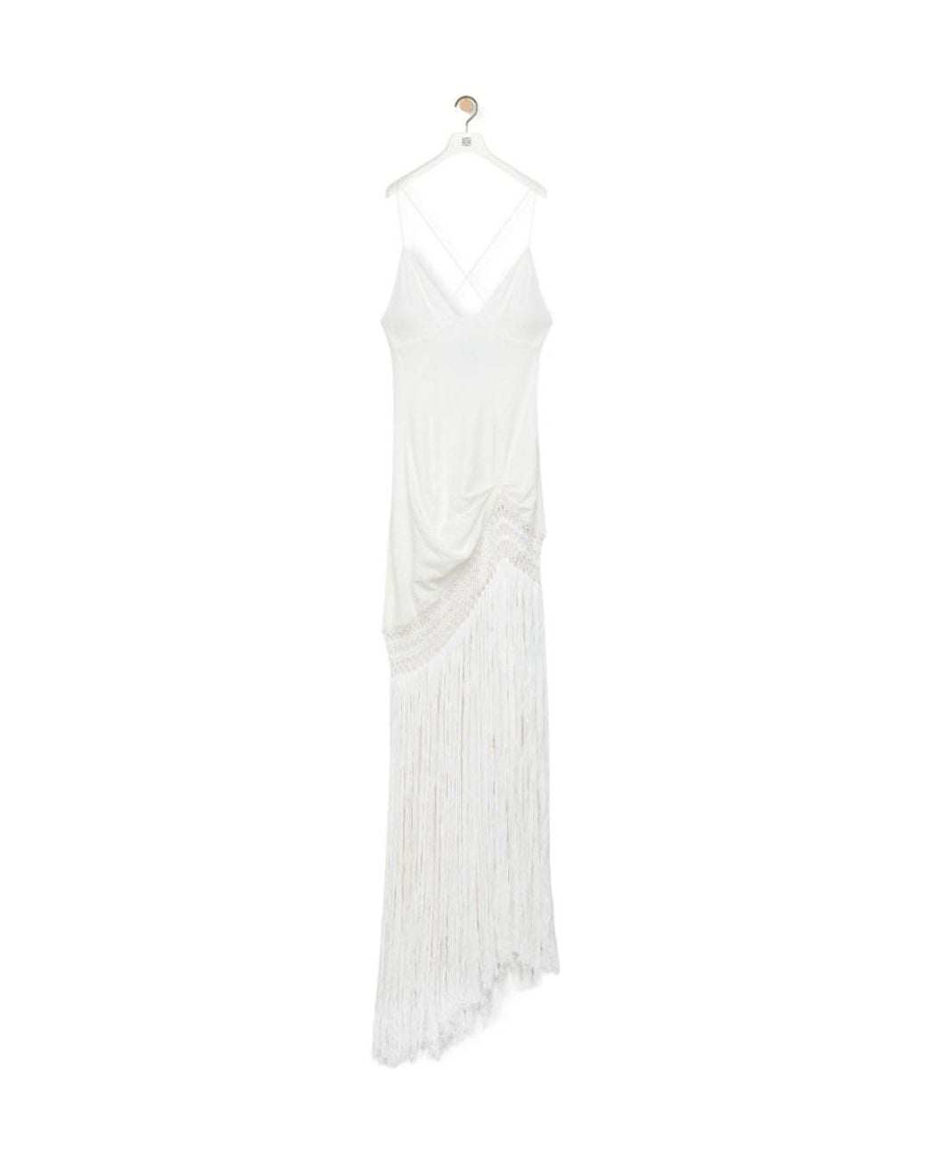 Loewe Fringe Dress in White | Lyst