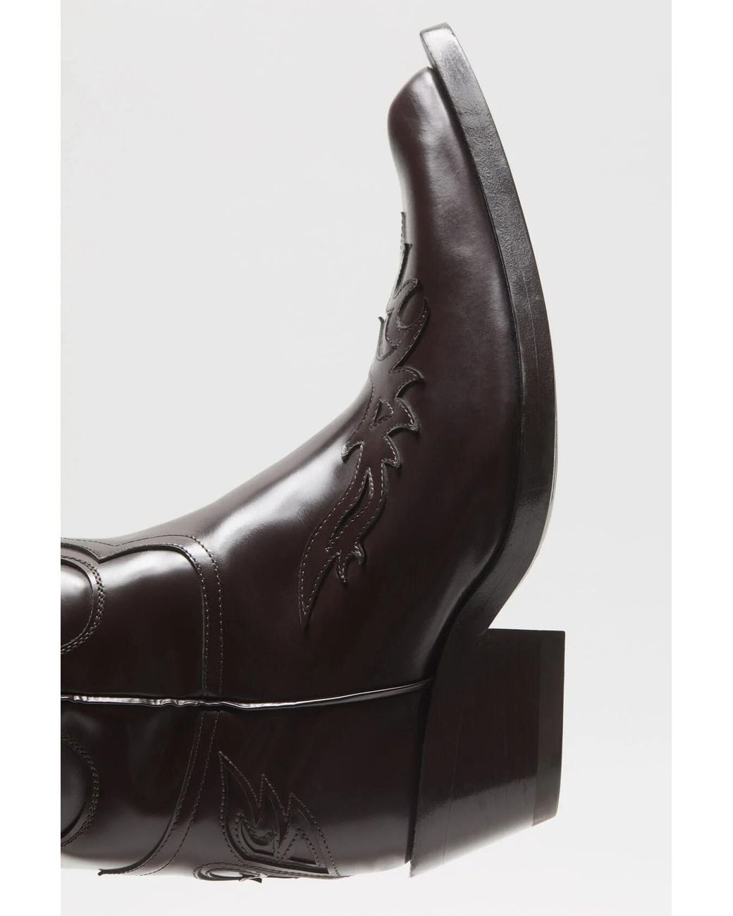 Acne White Pointed-Toe Boots