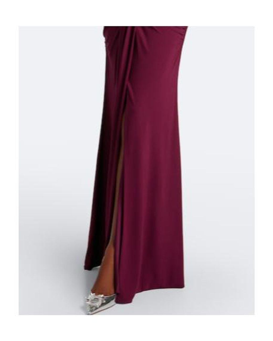 Jonathan Simkhai Purple Draped Jersey Gown